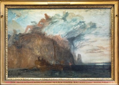 Sketch for "Ulysses Taunting Polyphemus", circa 1827-28 by Joseph Mallord William Turner