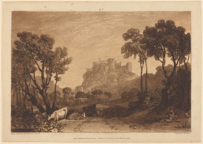 The Castle Above the Meadows by Joseph Mallord William Turner