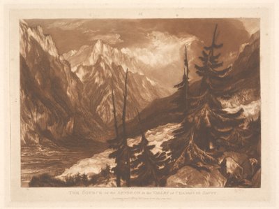 The Source of the Arveron in the Valley of Chamouni, Savoy by Joseph Mallord William Turner