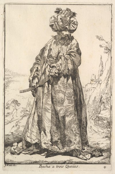 Pasha Grasping a Sword at His Hip with Both Hands, from the Series 