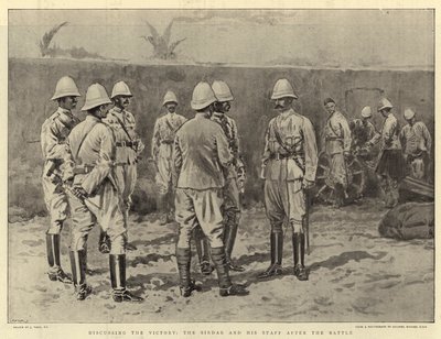 Discussing the Victory, the Sirdar and His Staff After the Battle by Joseph Nash