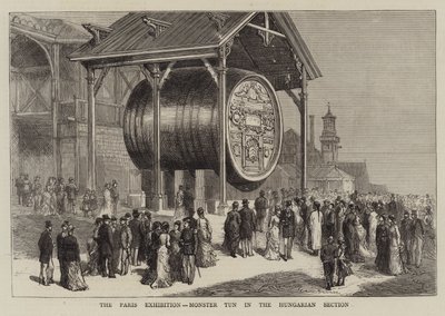 The Paris Exhibition, Monster Tun in the Hungarian Section by Joseph Nash