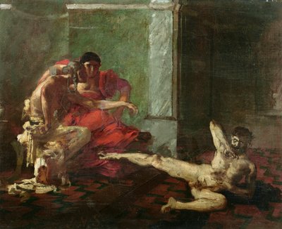 Locusta Testing Poison on a Slave, c.1870-80 by Joseph Noel Sylvestre
