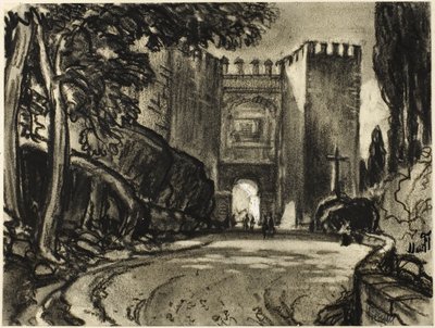 A Gate of Segovia by Joseph Pennell