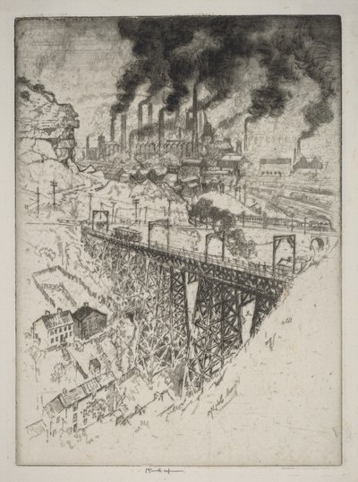 Edgar Thomson Works, Bessemer by Joseph Pennell