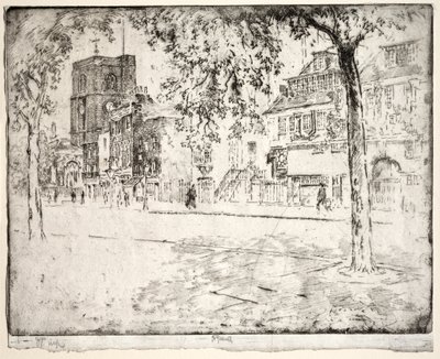 House Where Whistler Died by Joseph Pennell