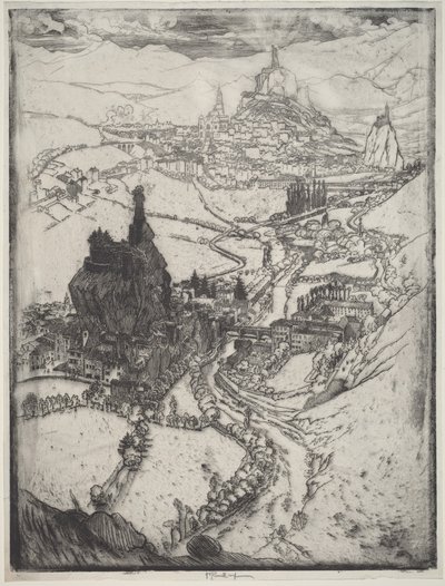 Le Puy by Joseph Pennell
