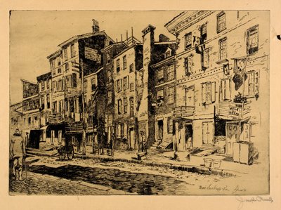 Sauerkraut Row by Joseph Pennell