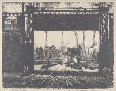 The Iron Gate, Charleroi by Joseph Pennell