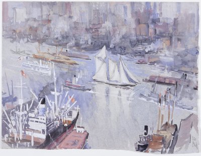 The Schooner by Joseph Pennell