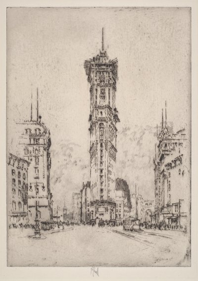 The Times Building by Joseph Pennell