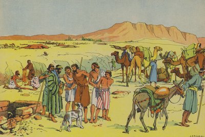 Joseph being sold into captivity by Joseph Porphyre Pinchon