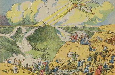 Moses crossing the Red Sea by Joseph Porphyre Pinchon