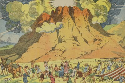Promulgation of The Ten Commandments by Joseph Porphyre Pinchon