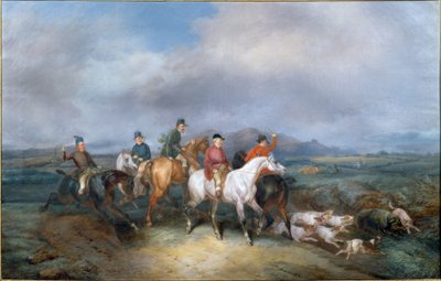 Boar Hunt by Joseph Simon Volmar