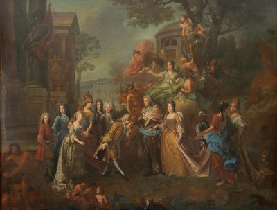 Allegory of the Reunion of Elector Max Emanuel with His Family by Joseph Vivien