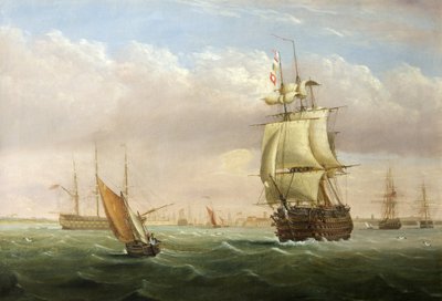 Port Entrance with Shipping by Joseph Walter