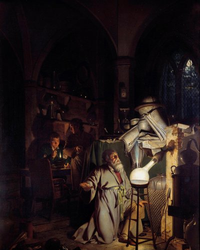 Alchemist attempting to discover the philosopher