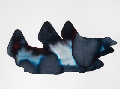 Abstract Indigo Flow by Joshua Hoskins