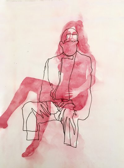Abstract Romantic Embrace by Joshua Hoskins