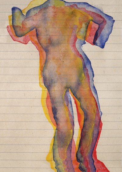 Colorful Layered Figure by Joshua Hoskins