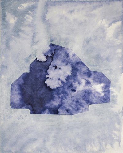 Dreamy Blue House Shape by Joshua Hoskins