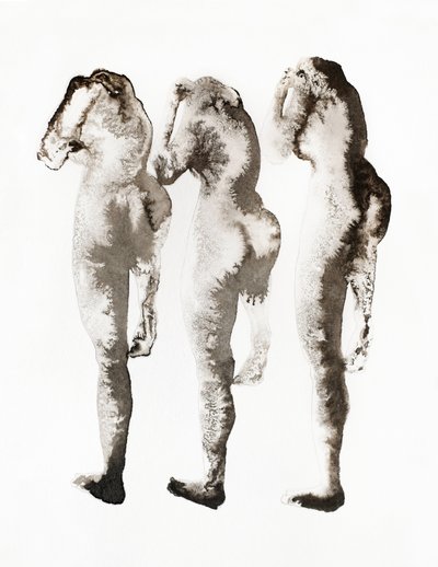 Ethereal Sepia Figures by Joshua Hoskins