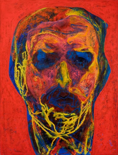 Intense Colorful Face by Joshua Hoskins