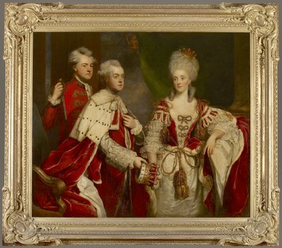 George, 2nd Earl Harcourt, his wife Elizabeth, and brother William by Joshua Reynolds