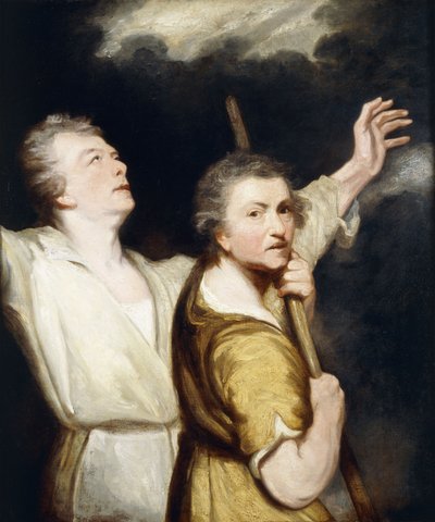 Portrait of the Artist and Thomas Jervais as Adoring Shepherds by Joshua Reynolds