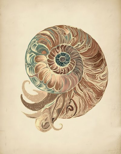 Elegant Nautilus Shell by Josie George