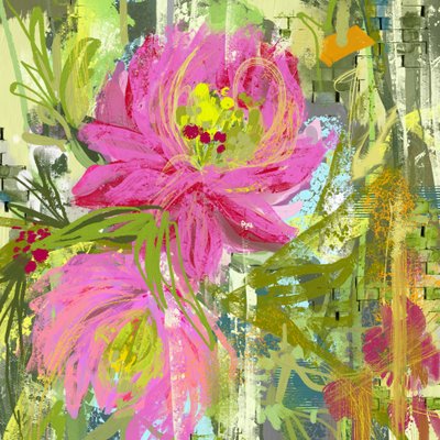 Vibrant Pink Blooms by Josie George