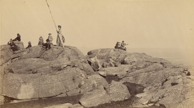 Private party on summit of Mount Monadnock by Jotham A. French