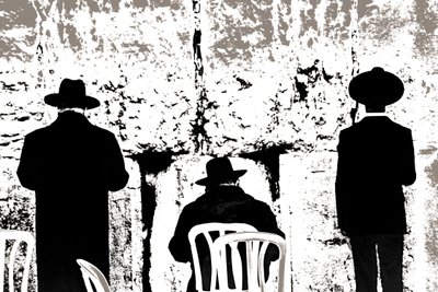 Dovening, from the series Tuesday at the Wailing Wall by Joy Lions