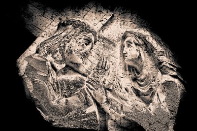 Jesus and Mary, from the series Stations of the Cross by Joy Lions