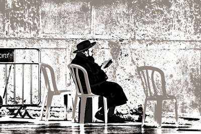 Morning Prayer, from the series Tuesday at the Wailing Wall by Joy Lions