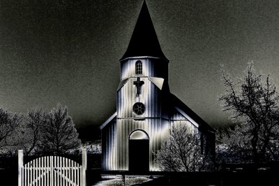 Our Church on an Evening by Joy Lions