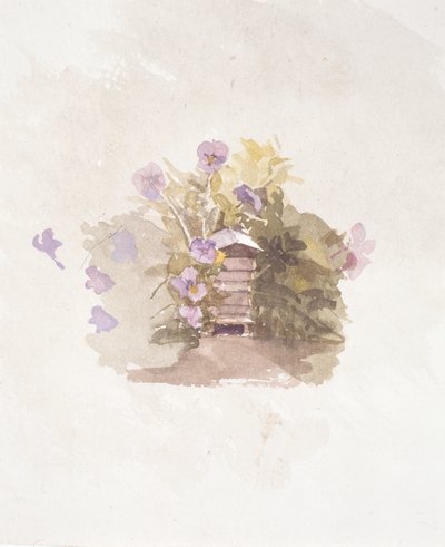 Birdhouse Flowers II by Joyce Haddon