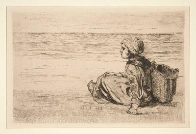 At Scheveningen by Jozef Israëls