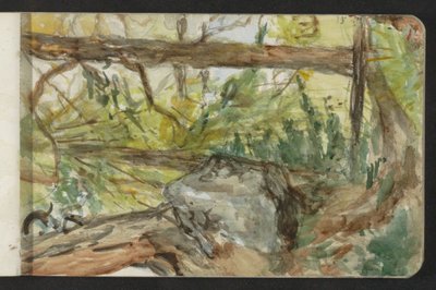 Forest in Pontresina by Jozef Israëls