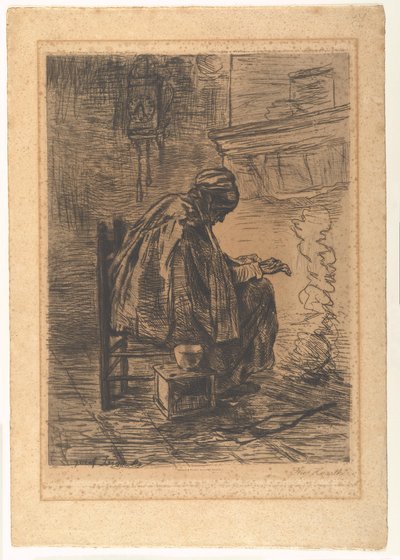 The Hearth by Jozef Israëls