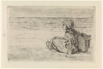Girl by the Sea by Jozef Israëls