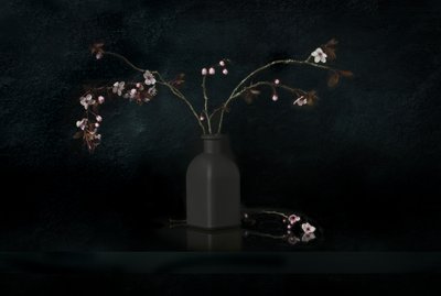 Cherry Blossom Still Life by Juan Antonio Palacios