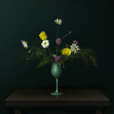 Wildflower Vase Still Life by Juan Antonio Palacios