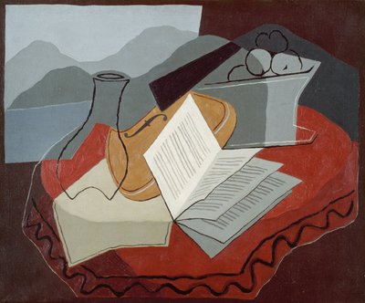 Violin before an Open Window by Juan Gris