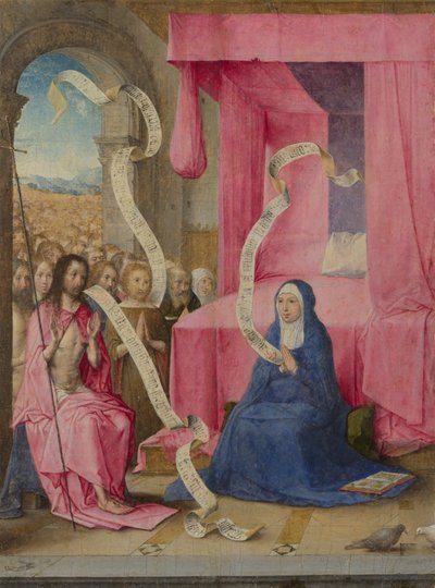 Christ appearing to the Virgin with the Redeemed of the Old Testament, c. 1500 by Juan de Flandes