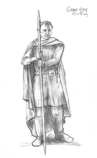 Anglo-Saxon Man, 5th-10th Century, c. 1990-2010 by Judith Dobie