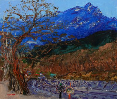 Blue Mountain Road by Jukyong Park