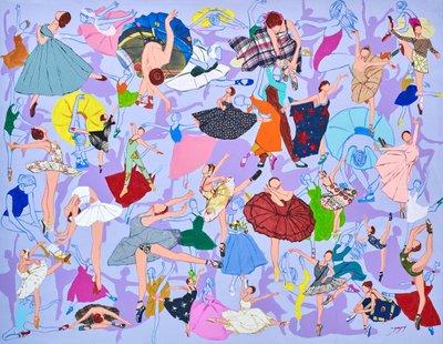 Colorful Ballet Dancers by Jukyong Park