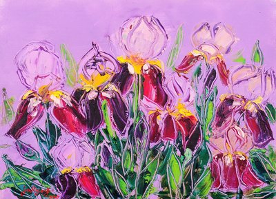 Colorful Iris Garden by Jukyong Park